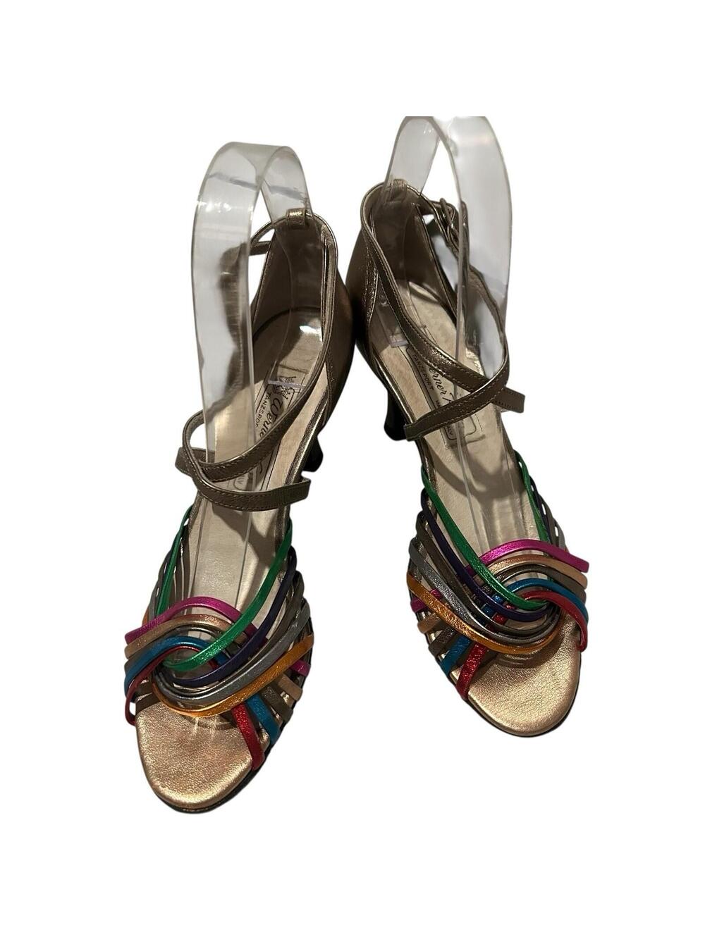 Multi-Color Strappy Dress Sandals by (Unknown Brand)